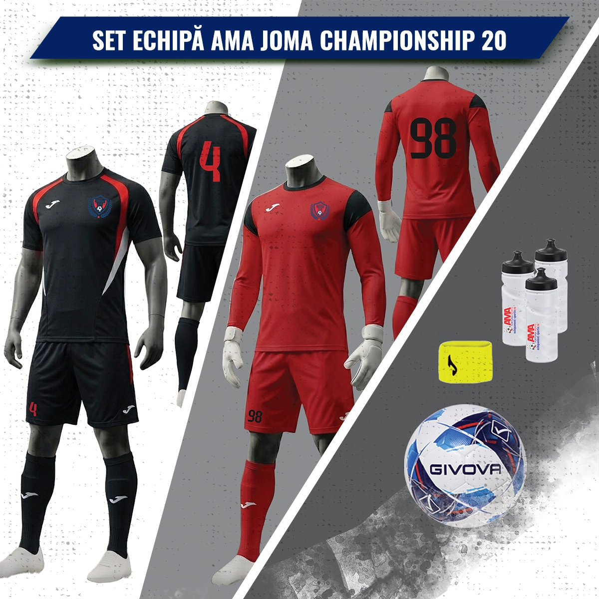 Set complet echipa fotbal AMA Joma Championship 20