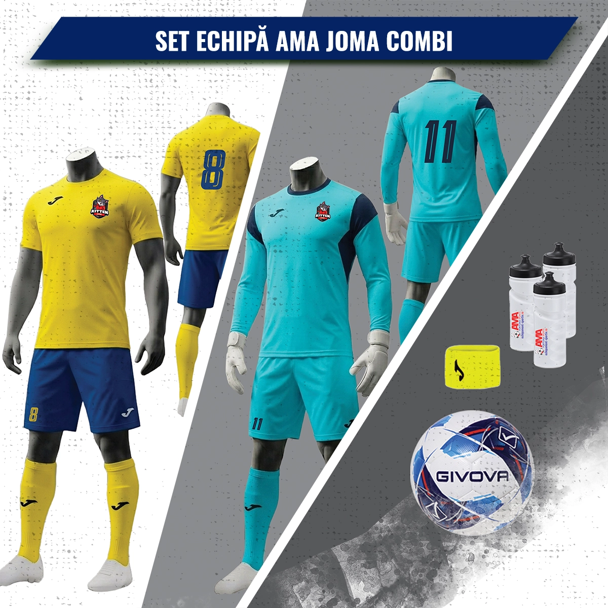 Set complet echipa fotbal AMA Joma Combi