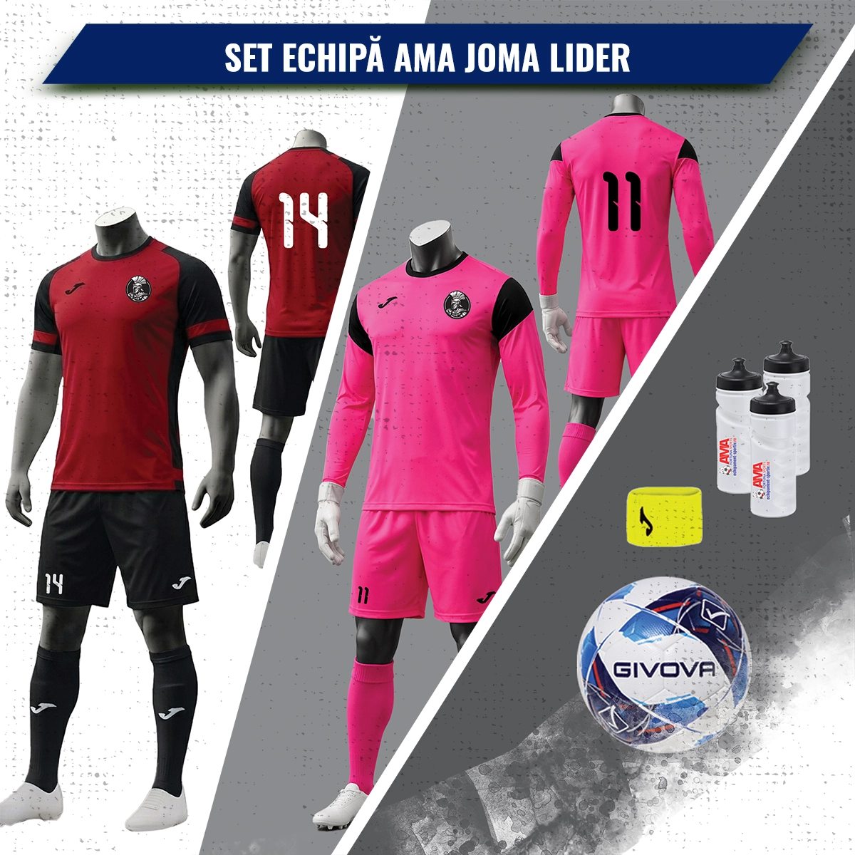 Set complet echipa fotbal AMA Joma Lider