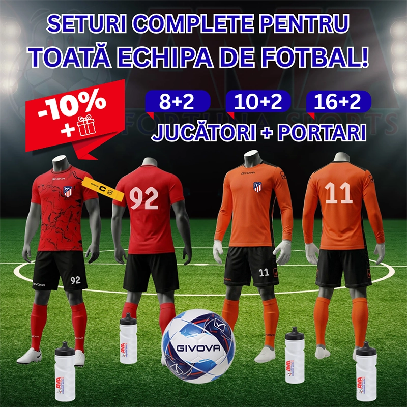 Seturi complete pentru toată echipa de fotbal.