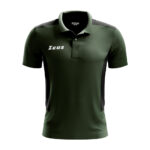 Tricou polo Zeus Start, Verde militar