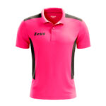 Tricou polo Zeus Start, Roz Fluo