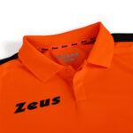 Tricou polo Zeus Start, Portocaliu Fluo - imagine 3